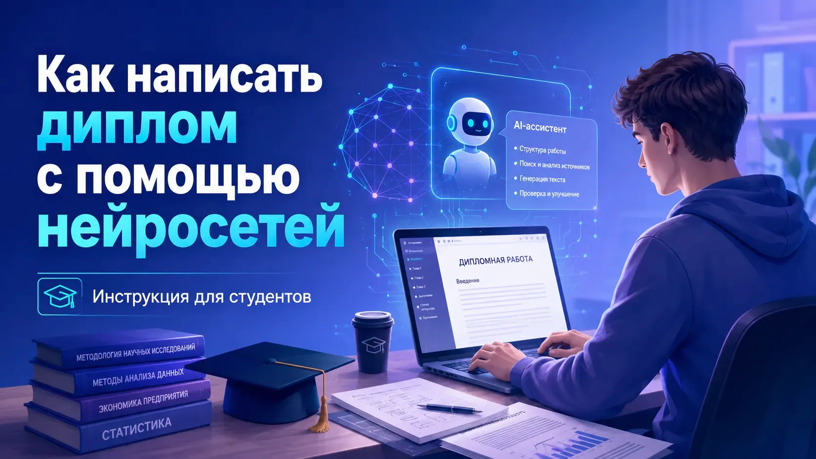 Как написать диплом с помощью нейросетей